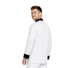 Bluza kucharska biała długi rękaw wstawki czarne roz.3XL